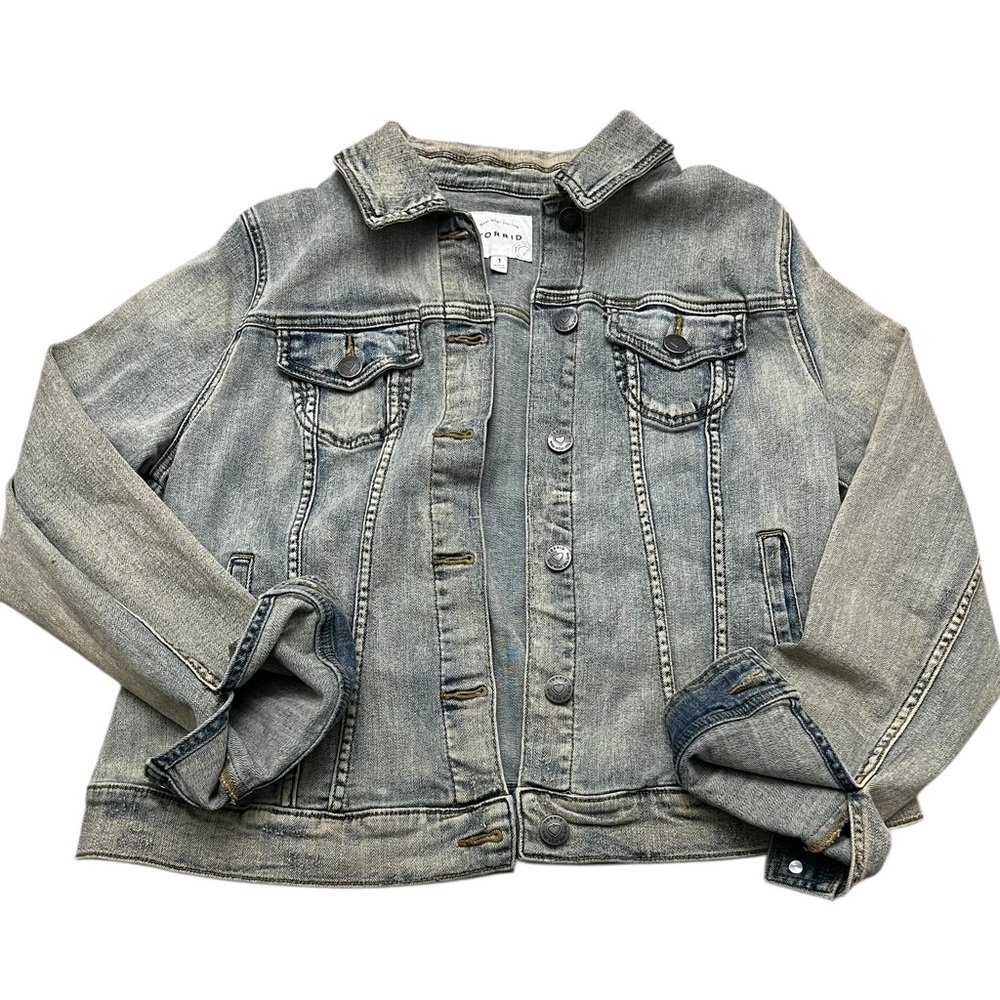 Torrid Gray Jean Jacket